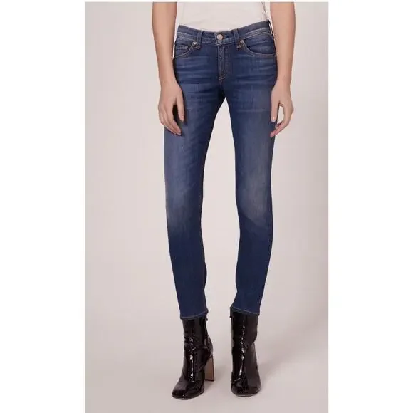 Rag & Bone Skinny Denim Jeans Woodford Dark Wash 28 - Picture 1 of 9